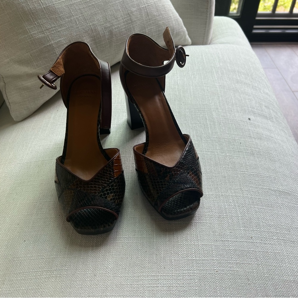 Sezane Snake Skin Heels